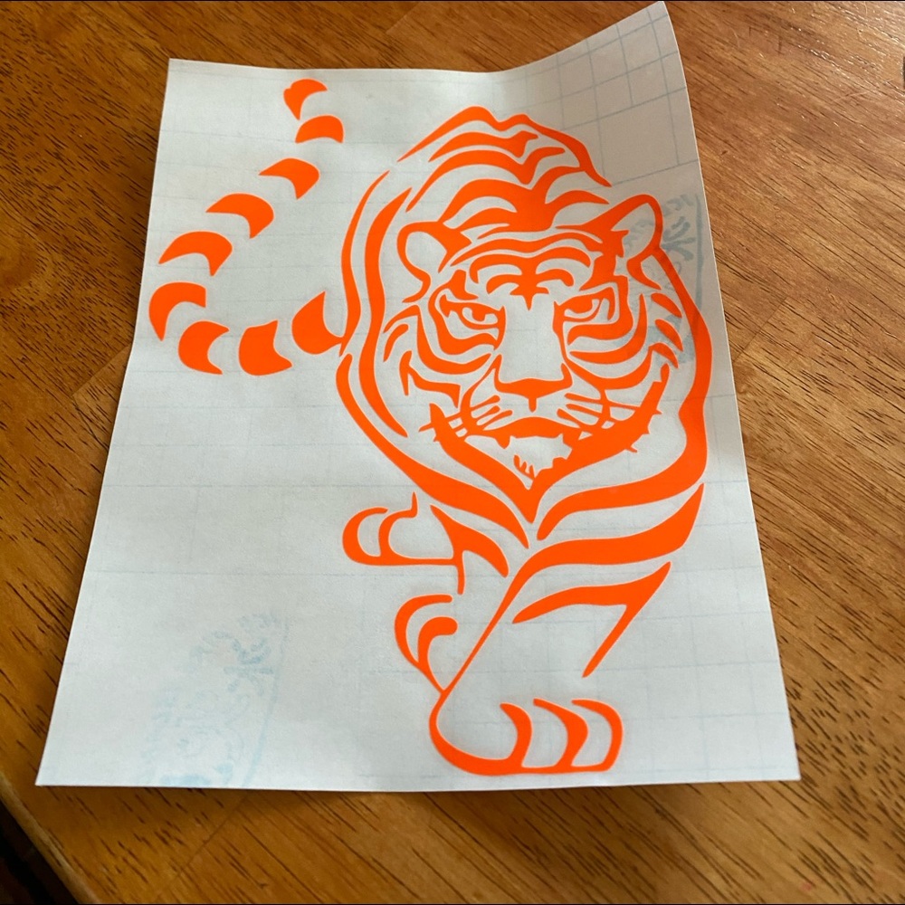 New Tiger Decals- for car windows, helmets, locker